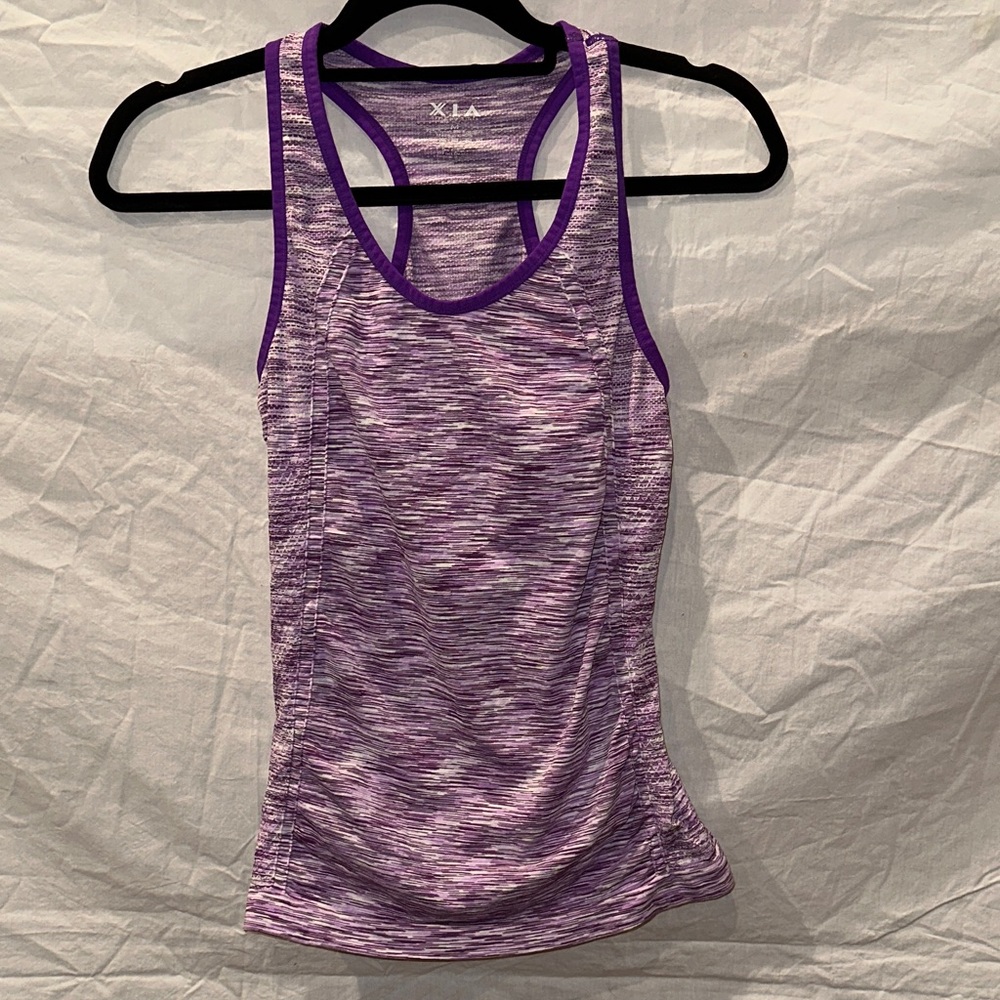 XIA Women's Purple Racerback Active Wear Top